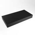 aufsatzplatte xxl freihängend Solid Surface 100 cm schwarz m49886ub
