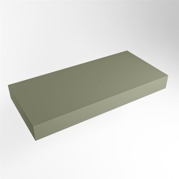 aufsatzplatte xxl freihängend Solid Surface 110 cm army grün m49887ar