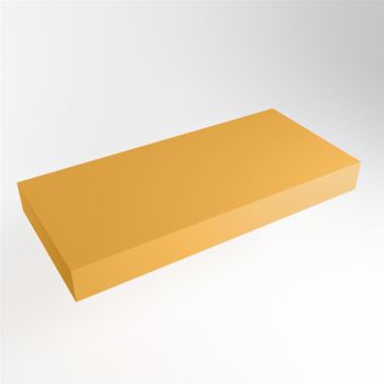 aufsatzplatte xxl freihängend Solid Surface 110 cm gelb m49887ch
