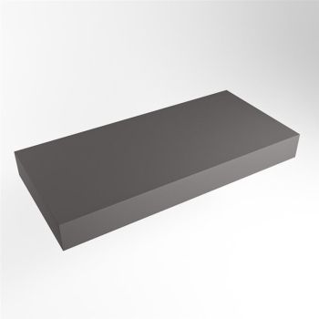 aufsatzplatte xxl freihängend Solid Surface 110 cm dunkelgrau m49887dg