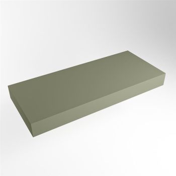 aufsatzplatte xxl freihängend Solid Surface 120 cm army grün m49888ar