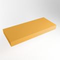 aufsatzplatte xxl freihängend Solid Surface 120 cm gelb m49888ch