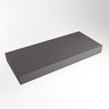 aufsatzplatte xxl freihängend Solid Surface 120 cm dunkelgrau m49888dg