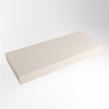 aufsatzplatte xxl freihängend Solid Surface 120 cm leinen m49888li