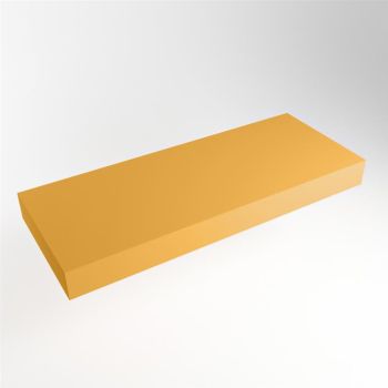 aufsatzplatte xxl freihängend Solid Surface 130 cm gelb m49889ch