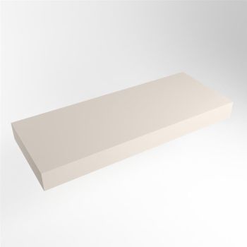 aufsatzplatte xxl freihängend Solid Surface 130 cm leinen m49889li
