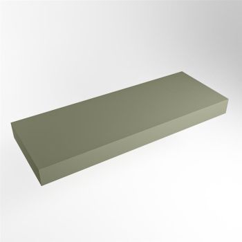 aufsatzplatte xxl freihängend Solid Surface 140 cm army grün m49890ar