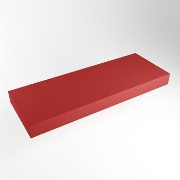 aufsatzplatte xxl freihängend Solid Surface 140 cm rot m49890fi