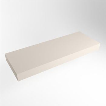 aufsatzplatte xxl freihängend Solid Surface 140 cm leinen m49890li