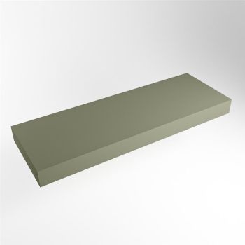 aufsatzplatte xxl freihängend Solid Surface 150 cm army grün m49891ar