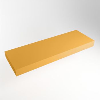 aufsatzplatte xxl freihängend Solid Surface 150 cm gelb m49891ch