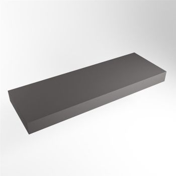 aufsatzplatte xxl freihängend Solid Surface 150 cm dunkelgrau m49891dg