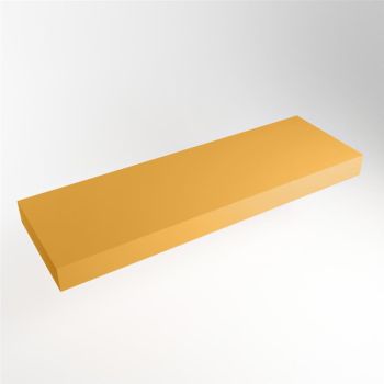 aufsatzplatte xxl freihängend Solid Surface 160 cm gelb m49892ch