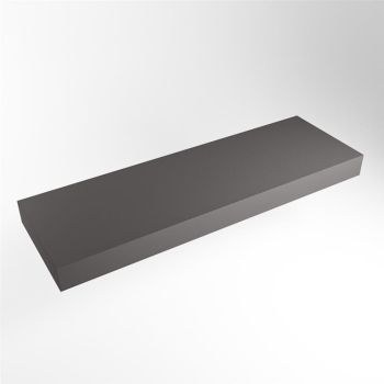 aufsatzplatte xxl freihängend Solid Surface 160 cm dunkelgrau m49892dg