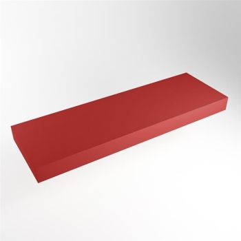 aufsatzplatte xxl freihängend Solid Surface 160 cm rot m49892fi