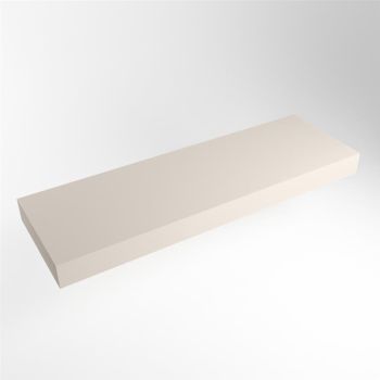 aufsatzplatte xxl freihängend Solid Surface 160 cm leinen m49892li