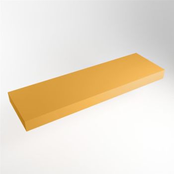 aufsatzplatte xxl freihängend Solid Surface 170 cm gelb m49893ch