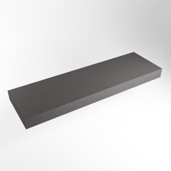 aufsatzplatte xxl freihängend Solid Surface 170 cm dunkelgrau m49893dg