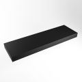 aufsatzplatte xxl freihängend Solid Surface 170 cm schwarz m49893ub