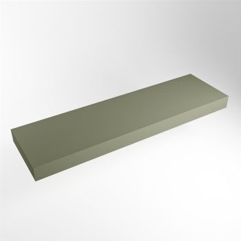 aufsatzplatte xxl freihängend Solid Surface 180 cm army grün m49894ar