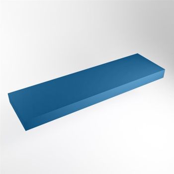 aufsatzplatte xxl freihängend Solid Surface 180 cm blau m49894je
