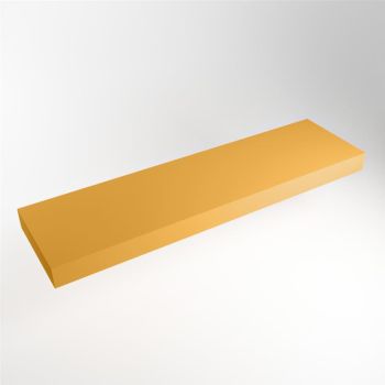 aufsatzplatte xxl freihängend Solid Surface 190 cm gelb m49895ch