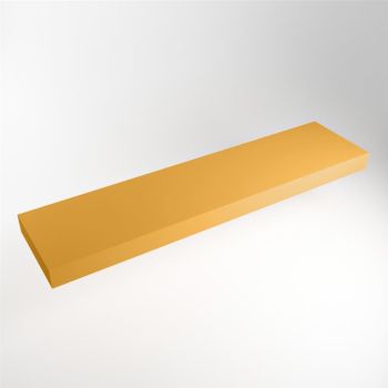 aufsatzplatte xxl freihängend Solid Surface 210 cm gelb m49897ch