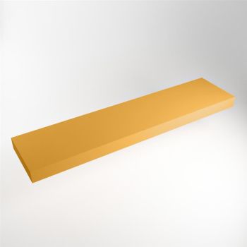 aufsatzplatte xxl freihängend Solid Surface 220 cm gelb m49898ch