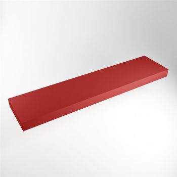 aufsatzplatte xxl freihängend Solid Surface 220 cm rot m49898fi