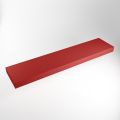 aufsatzplatte xxl freihängend Solid Surface 230 cm rot m49899fi