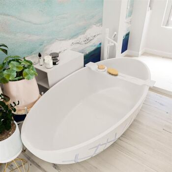 badewanne mineralwerkstoff serie holm design 180 cm lavendel 180 liter