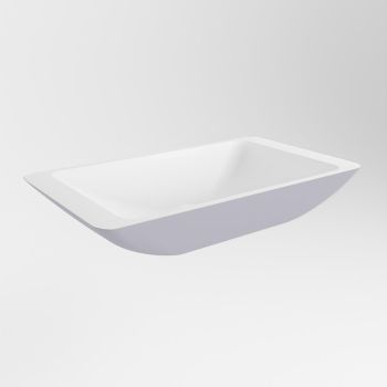 aufsatzwaschbecken solid surface topi außen Lavendel innen Weiß 60cm M80180ct