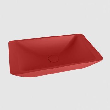 aufsatzwaschbecken solid surface topi außen Rot...