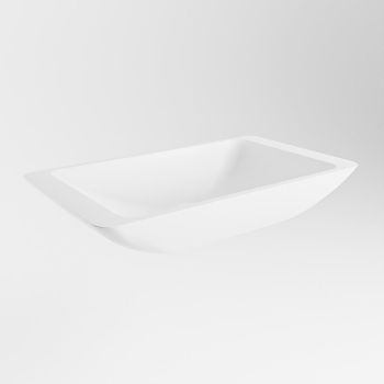 aufsatzwaschbecken solid surface topi außen Weiß innen Weiß 60cm M80180ta