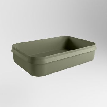 aufsatzwaschbecken solid surface arvo außen Army Grün innen Army Grün 55cm M80179aa