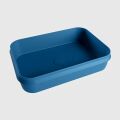 aufsatzwaschbecken solid surface arvo außen Blau innen Blau 55cm M80179je