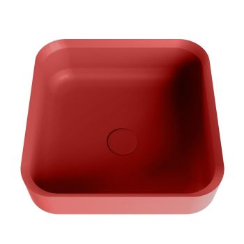 aufsatzwaschbecken solid surface binx au&szlig;en Rot...