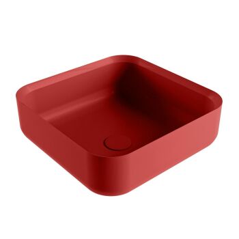 aufsatzwaschbecken solid surface binx außen Rot innen Rot 36cm M49904fi
