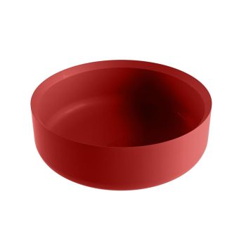 aufsatzwaschbecken solid surface coss außen Rot innen Rot 36cm M49901fi
