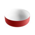 aufsatzwaschbecken solid surface coss außen Rot innen Weiß 36cm M49901fit