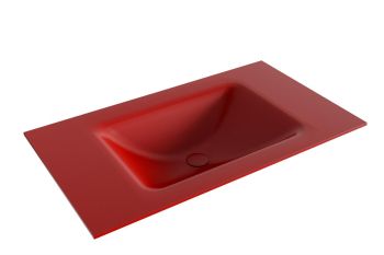 waschtisch cloud rot 80 cm waschbecken mittig