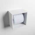 toilettenpapierhalter solid surface würfel weiß