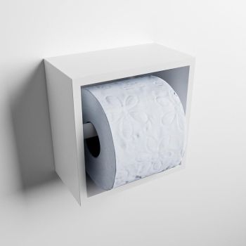 toilettenpapierhalter solid surface halbe würfel...