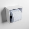 toilettenpapierhalter solid surface halbe würfel weiß
