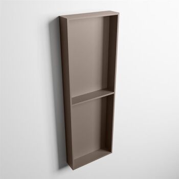 hängeregal easy solid surface 2 fächer taupe 149,5 cm