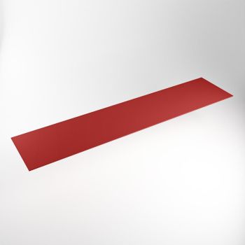 einbauplatte rot solid surface 230 x 51 x 0,9 cm