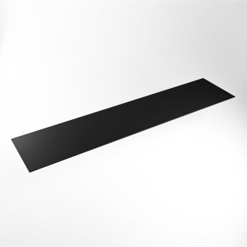 einbauplatte schwarz solid surface 230 x 51 x 0,9 cm