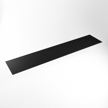 einbauplatte schwarz solid surface 230 x 46 x 0,9 cm