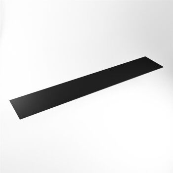 einbauplatte schwarz solid surface 230 x 41 x 0,9 cm