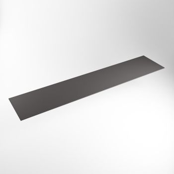 einbauplatte dunkelgrau solid surface 221 x 46 x 0,9 cm